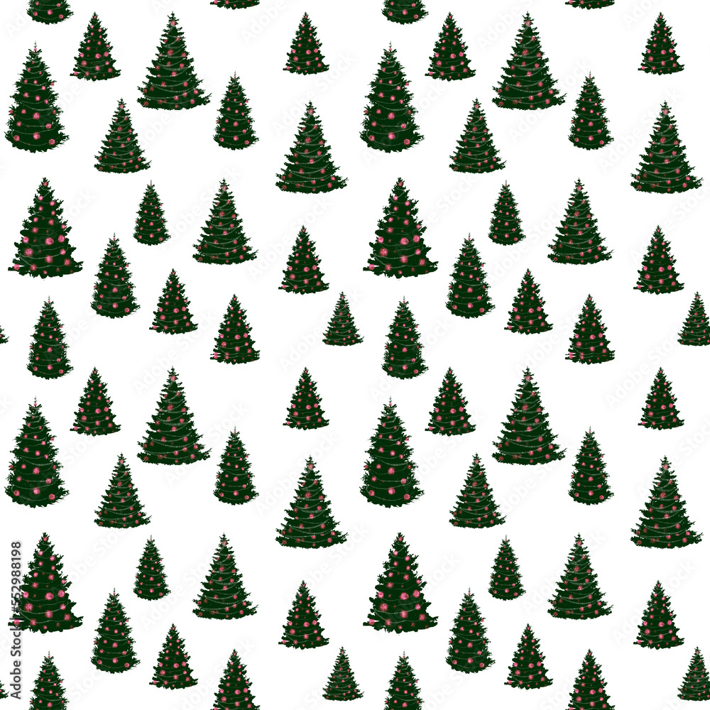Obraz premium christmas trees background