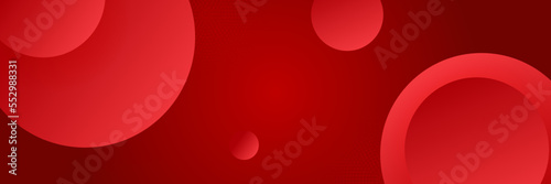 Abstract red banner