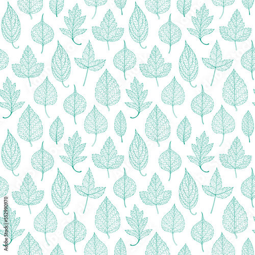 Wallpaper Mural Leaves seamless pattern, leaf background Torontodigital.ca