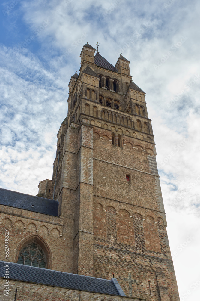 The Saint-Salvator Cathedral of Bruges in Flanders, Belgium