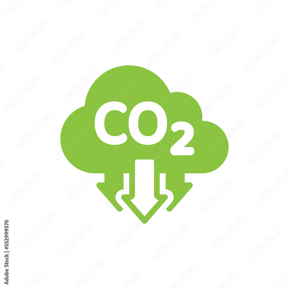 Co2 cloud and arrows vector icon. Carbon dioxide pollution cycle filled symbol. Co2 cloud and arrows vector icon. Carbon dioxide pollution cycle filled symbol.
