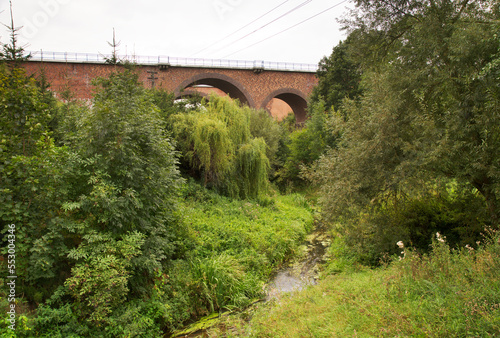 Railway bridge in Jablonowo Pomorskie.  Poland photo