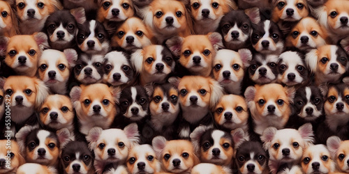 group of dogs background sameless pattern 