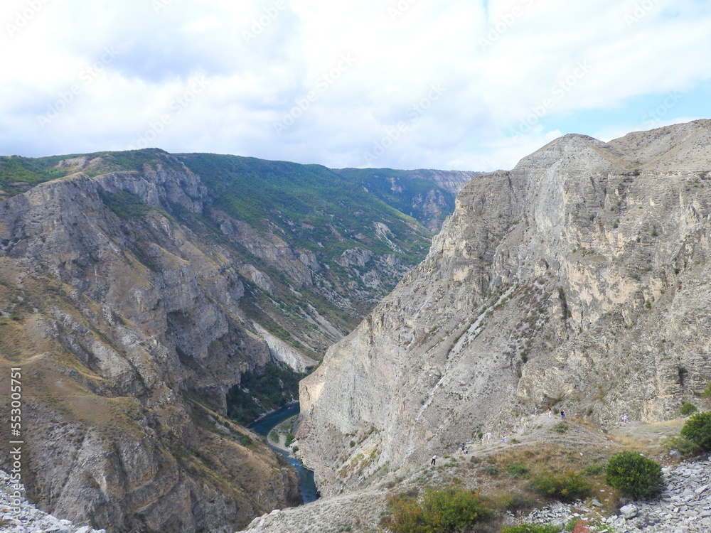 Obraz premium beautiful mountain landscape in warm summer