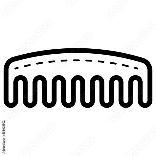 comb straightening icon