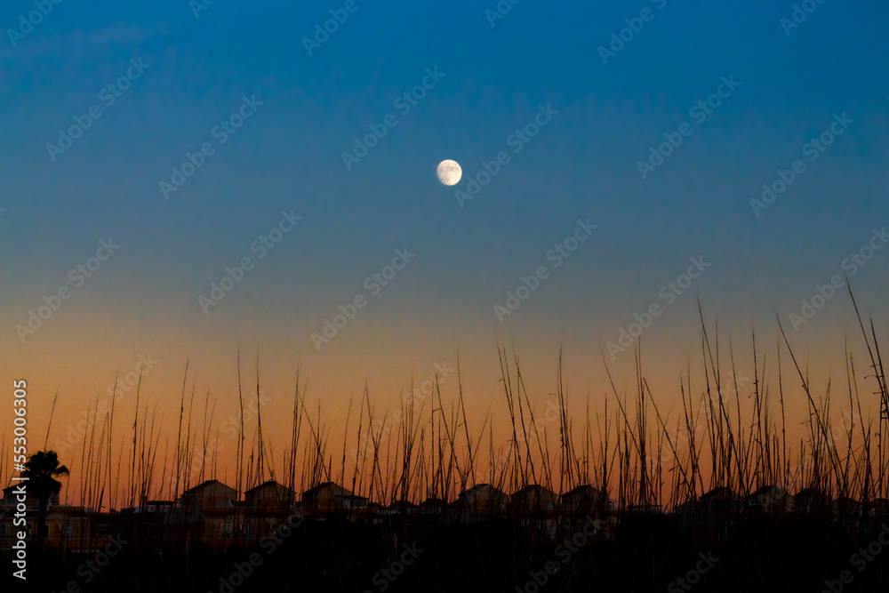 Vega Baja del Segura - Torrevieja - Las salinas paisajes con sol y luna Vega Baja del Segura - Torrevieja - Las salinas paisajes con sol y luna