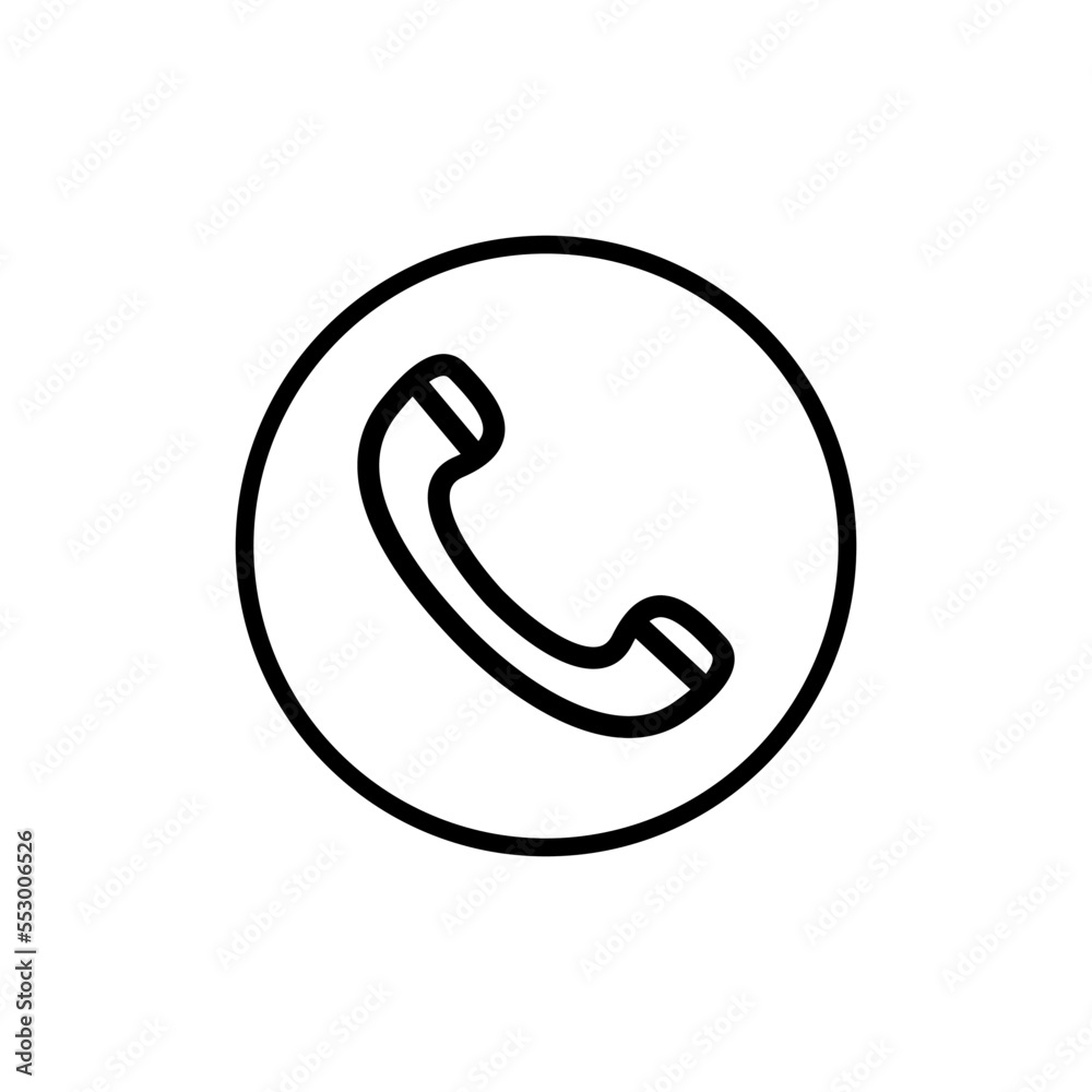 Phone icon vector flat style logo template Phone icon vector flat style logo template