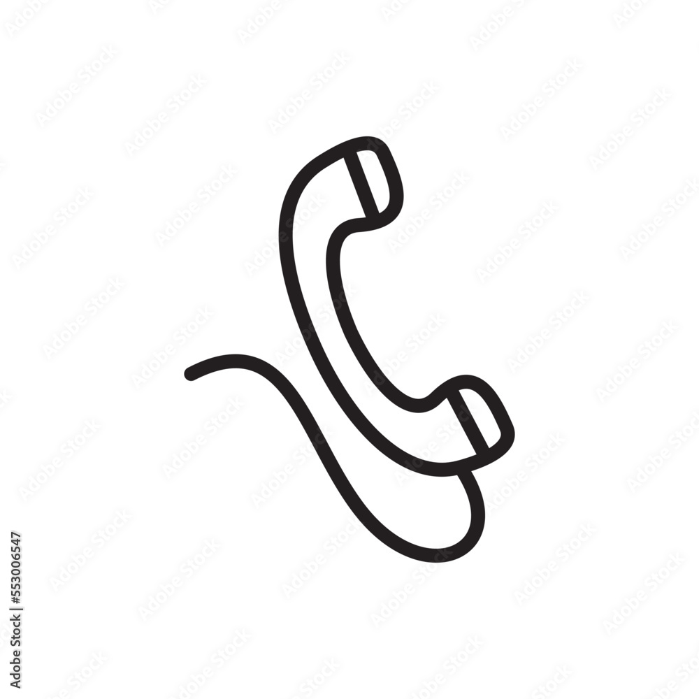 Phone icon vector flat style logo template Phone icon vector flat style logo template