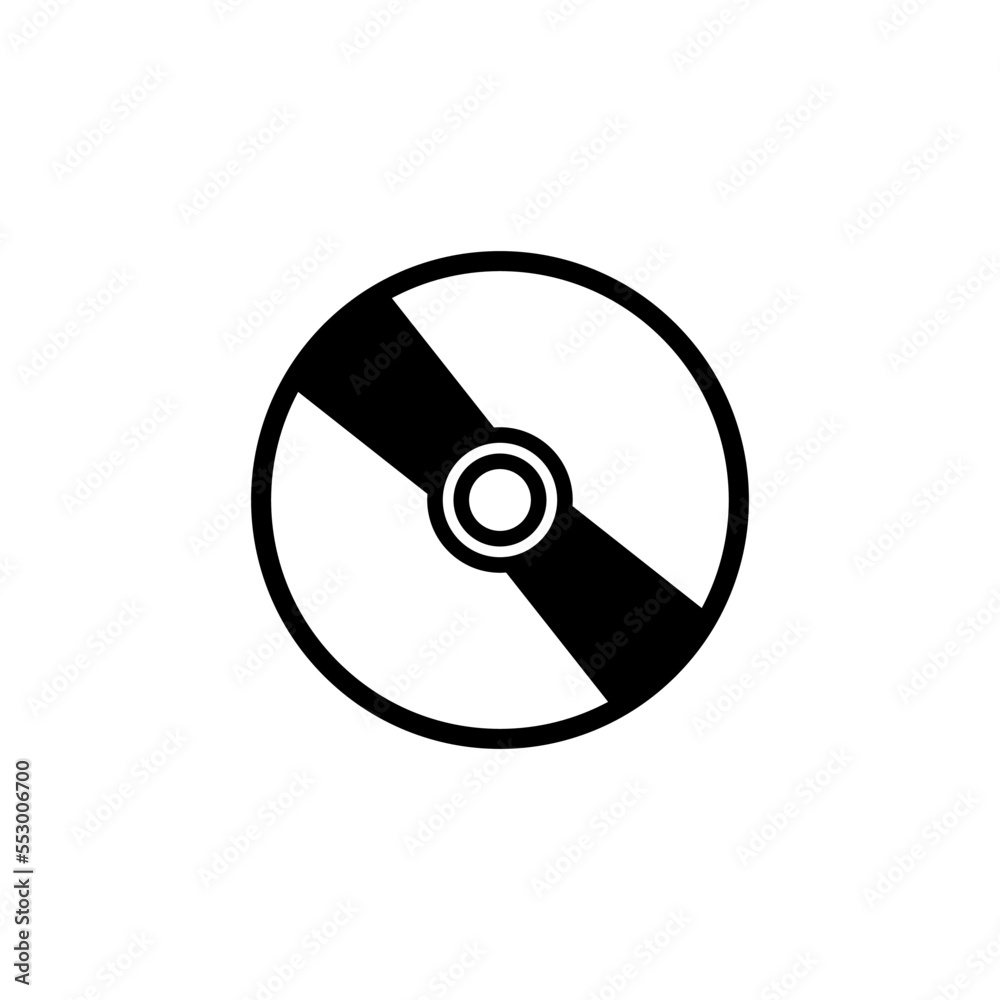CD icon vector logo design template CD icon vector logo design template