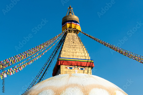 Boudhanath Stupa also known as Bouddha Stupa in Kathmandu, its massive mandala makes it one of the largest spherical stupas in Nepal and the world