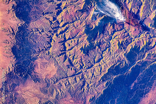 Fototapeta Naklejka Na Ścianę i Meble -  The Grand Canyon. Digital Enhancement. Elements by NASA