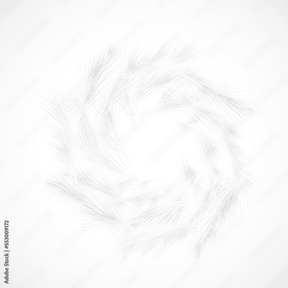 Obraz premium Linear abstract spiral swirl. Vector