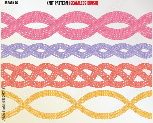 KNITWEAR CABLE STITCH TECHNICAL FASHION ILLUSTRATION.FLAT APPAREL CABLE TEMPLET SET. CABLE STITCH CAD MOCK UP.