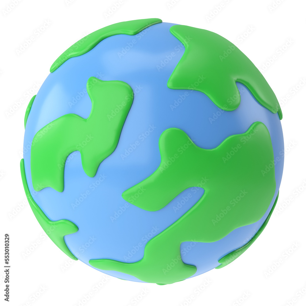 3D globe. The earth. Travel element.