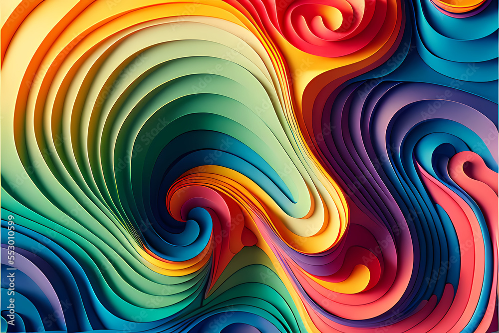 Seamless Abstract Colorful Design and Illustration