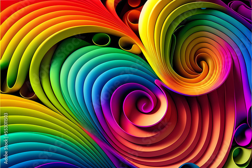 Seamless Abstract Colourful Design and Illustration