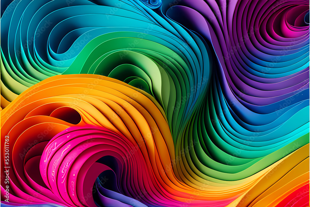 Fototapeta premium Seamless Abstract Colourful Design and Illustration