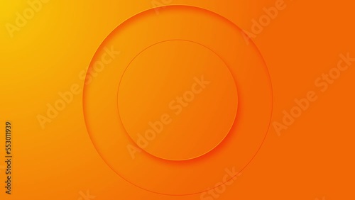 Yellow and orange circular Background. Modern, abstract circles. It is already looped if needed.