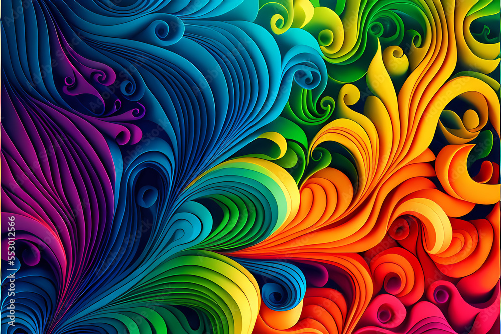 Seamless Abstract Colorful Design and Illustration Seamless Abstract Colorful Design and Illustration