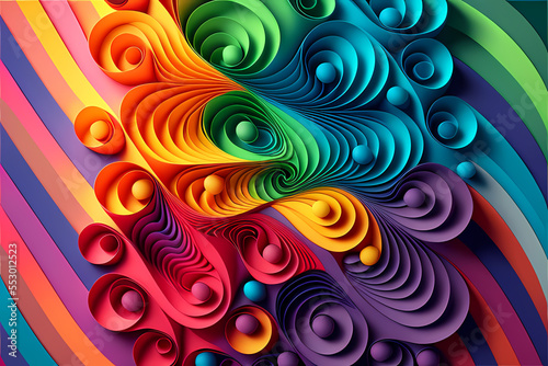 Seamless Abstract Colorful Design and Illustration