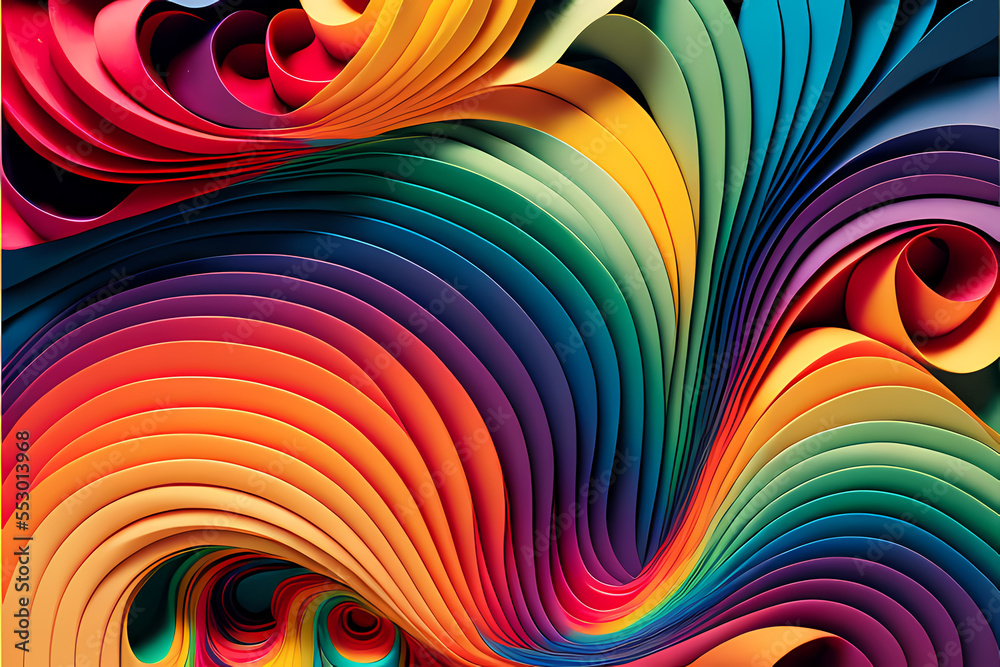 Fototapeta premium Seamless Abstract Colourful Design and Illustration