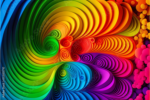 Seamless Abstract Colourful Design and Illustration © A J