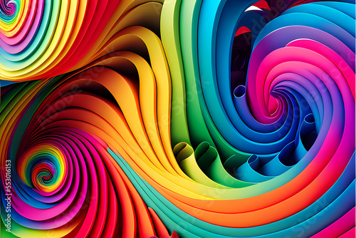 Seamless Abstract Colourful Design and Illustration