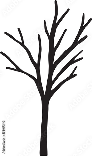 simplicity dead tree freehand drawing.