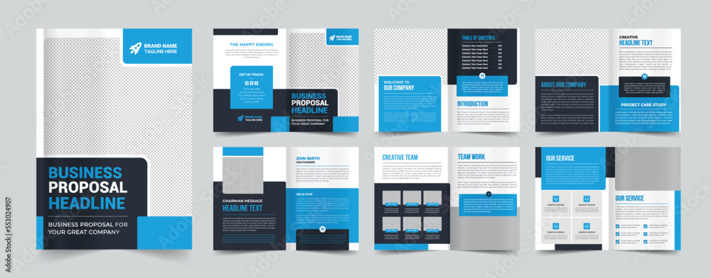 company profile brochure template layout design, 12 pages corporate brochure design template, Minimal Business Brochure template design company profile brochure template layout design, 12 pages corporate brochure design template, Minimal Business Brochure template design