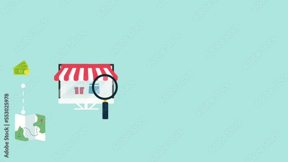 The flow of internet marketing, from the location to the product The flow of internet marketing, from the location to the product