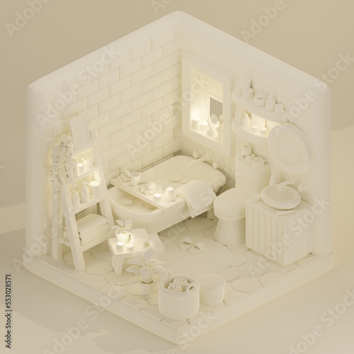 isometric bathroom