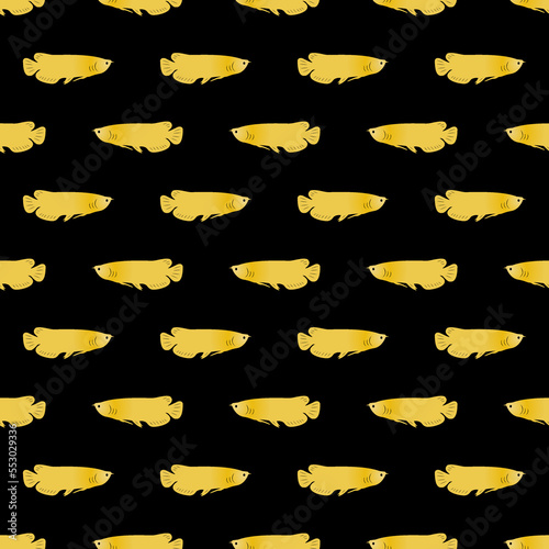 gold fish seamless pattern for background  decoration  fabric motif  product packaging  texture  wallpaper 