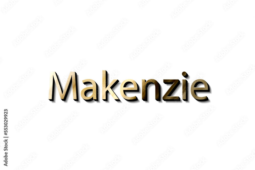 MAKENZIE NAME 3D