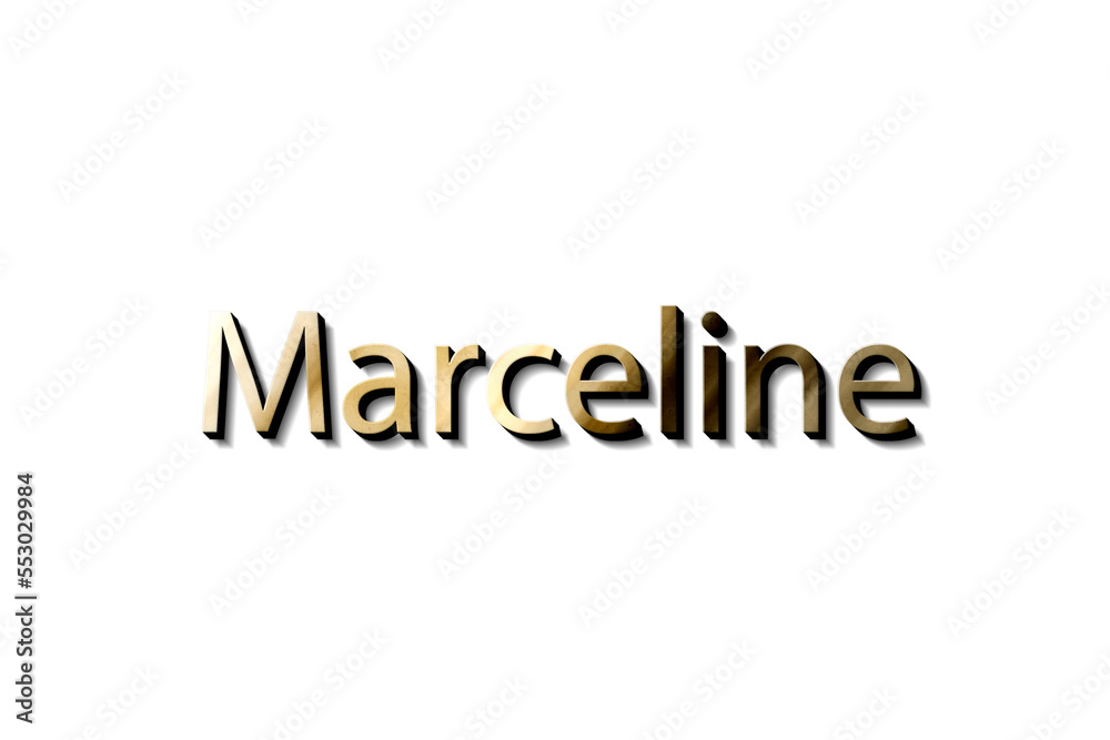 MARCELINE NAME 3D