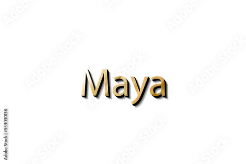 MAYA NAME 3D