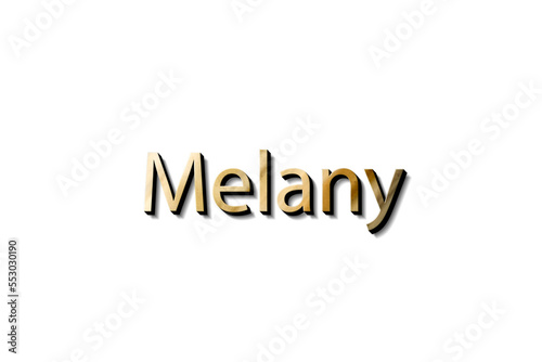 MELANY NAME MOCKUP