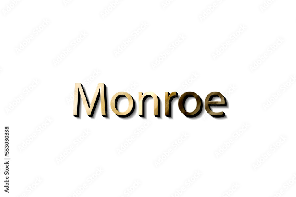 MONROE NAME 3D MONROE NAME 3D