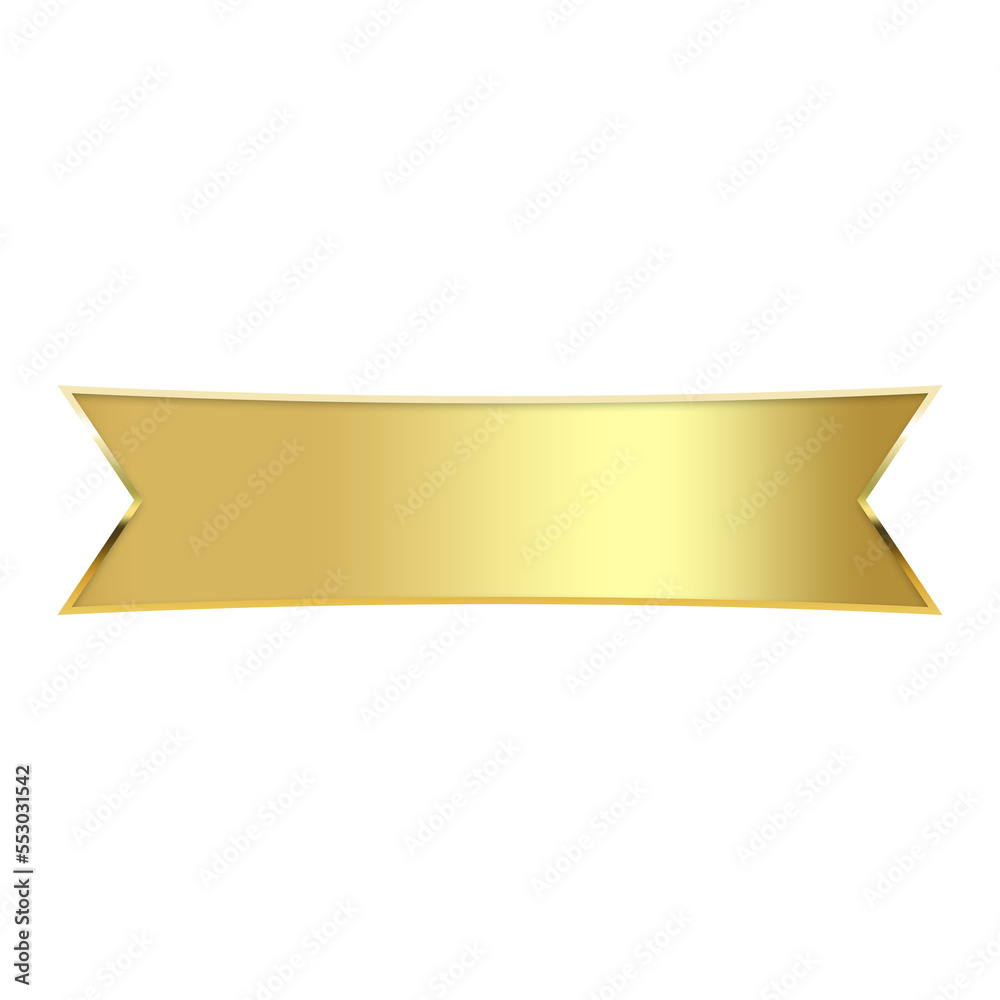 gold banner flag and gold rim gold banner flag and gold rim
