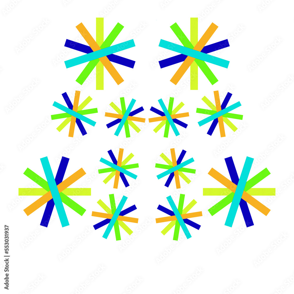 set of colorful shapes, vector design