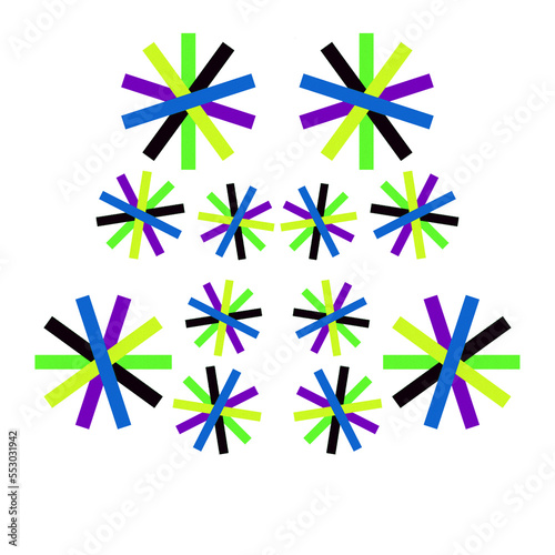 set of colorful shapes, vector design