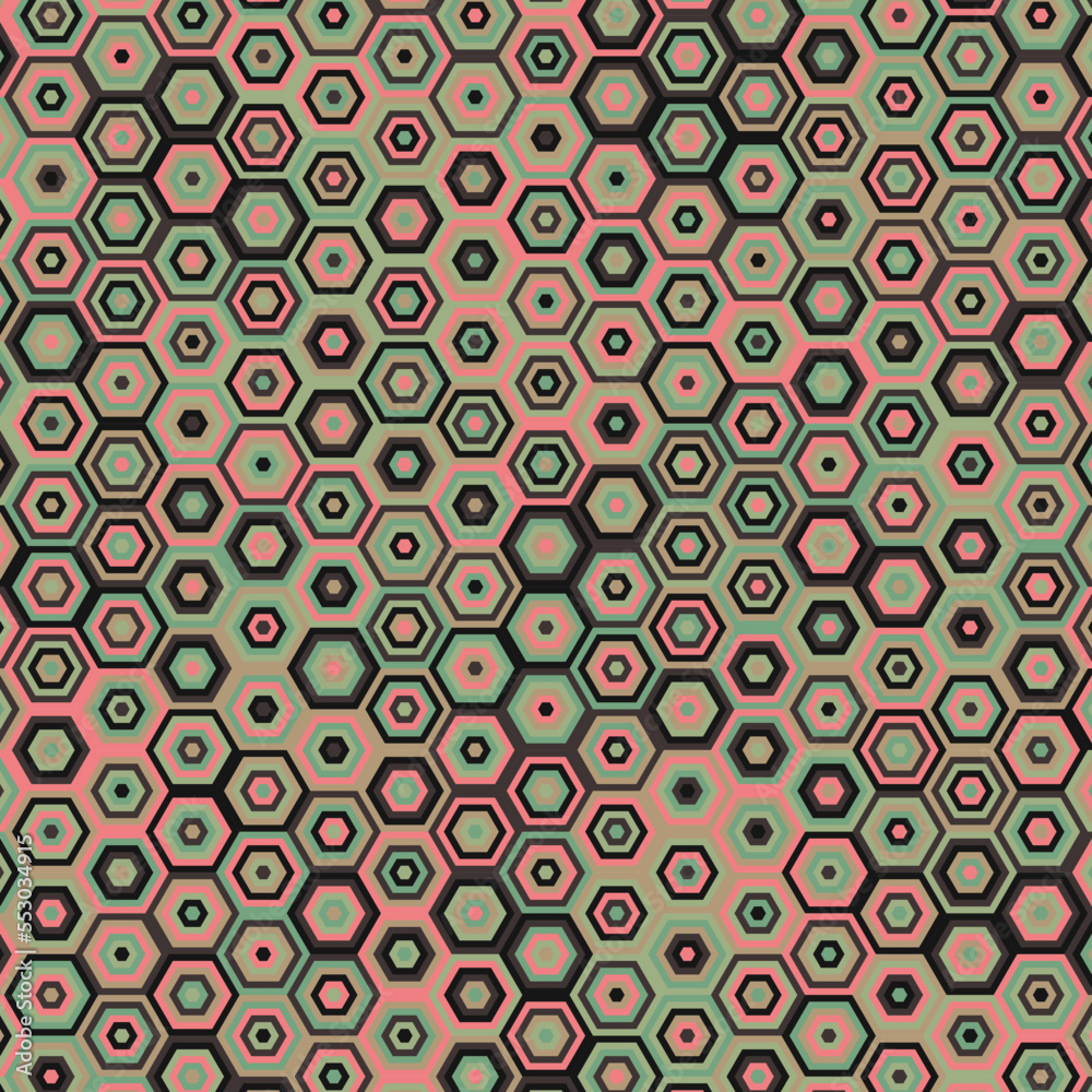 Hexagonal Maze pattern abstract illustration Hexagonal Maze pattern abstract illustration