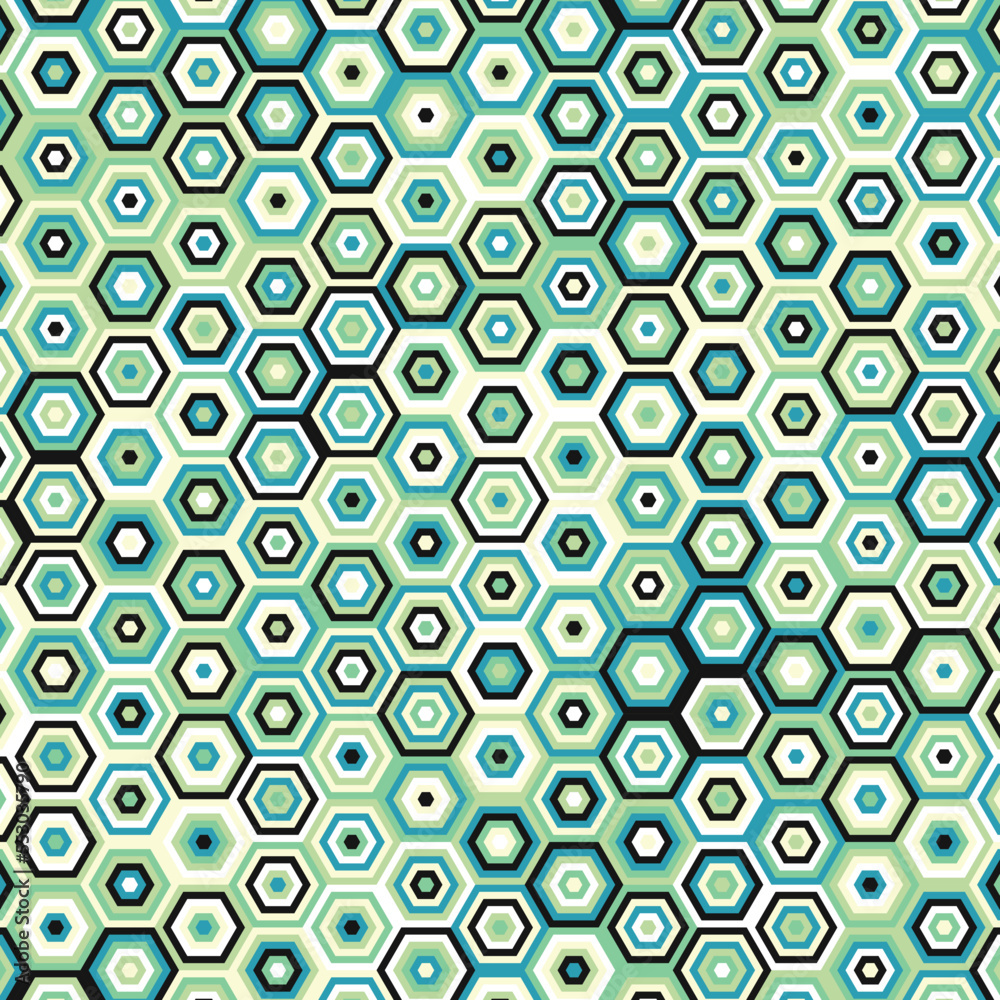 Hexagonal Maze pattern abstract illustration Hexagonal Maze pattern abstract illustration