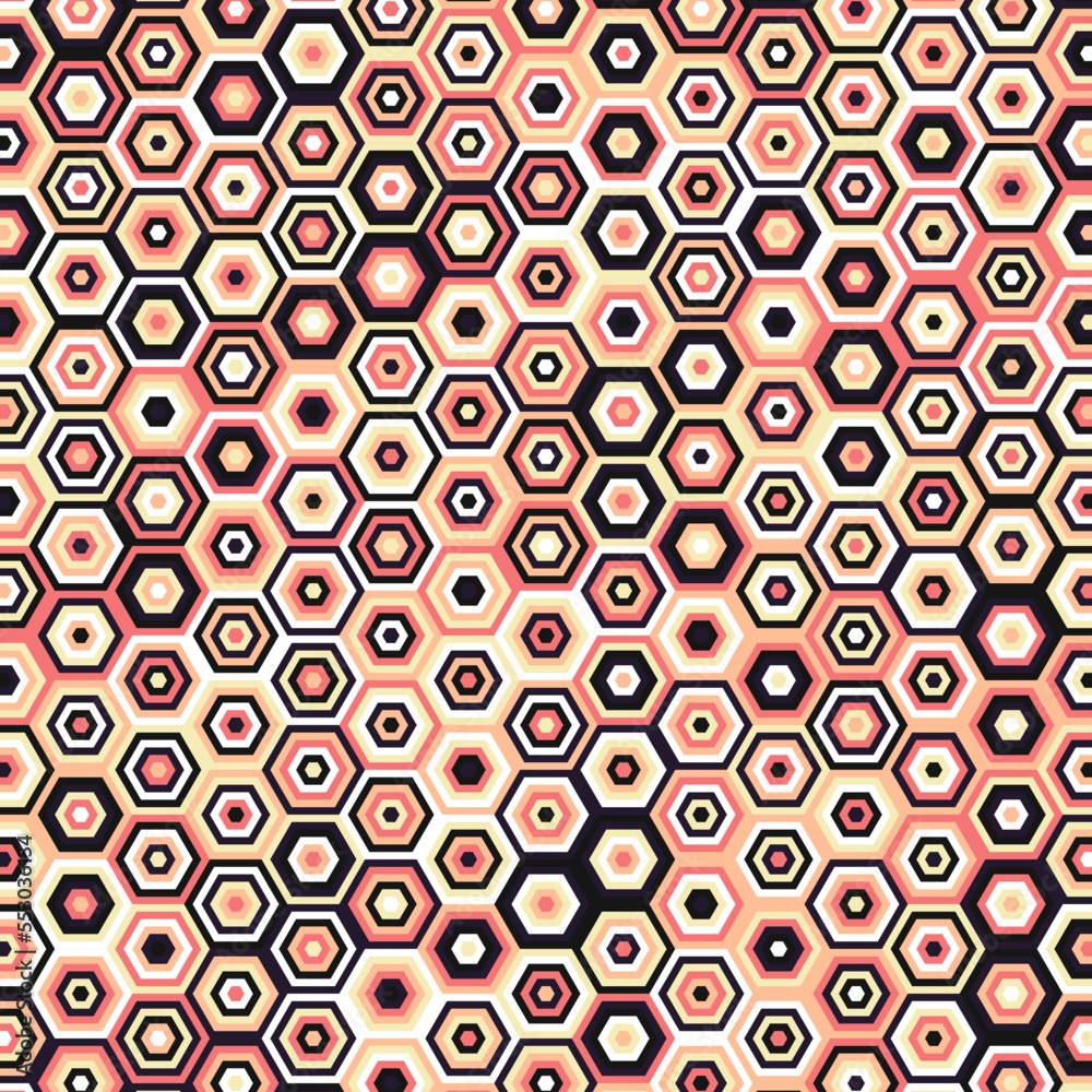 Hexagonal Maze pattern abstract illustration Hexagonal Maze pattern abstract illustration