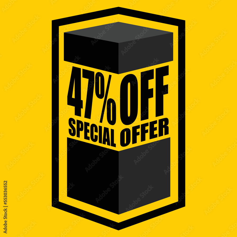Vector illustration of black open box with lettering saying Vector illustration of black open box with lettering saying
