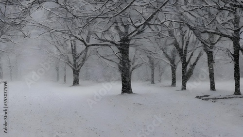 冬の背景 雪景色 風景