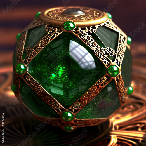 green crystal, decoration, jewellery photo