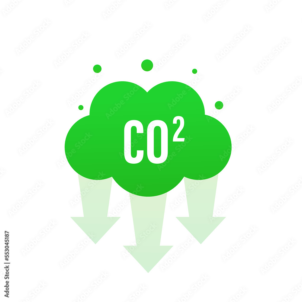 Carbon dioxide co 2. Vector illustration Carbon dioxide co 2. Vector illustration