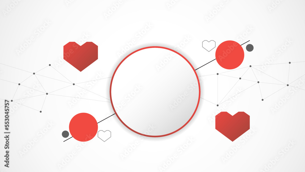white red circle technology heart background abstract. technology with line digital, dna, red heart, dot, hi-tech, grey, science, vector. circle technological for valentine day, background, wallpaper. white red circle technology heart background abstract. technology with line digital, dna, red heart, dot, hi-tech, grey, science, vector. circle technological for valentine day, background, wallpaper.