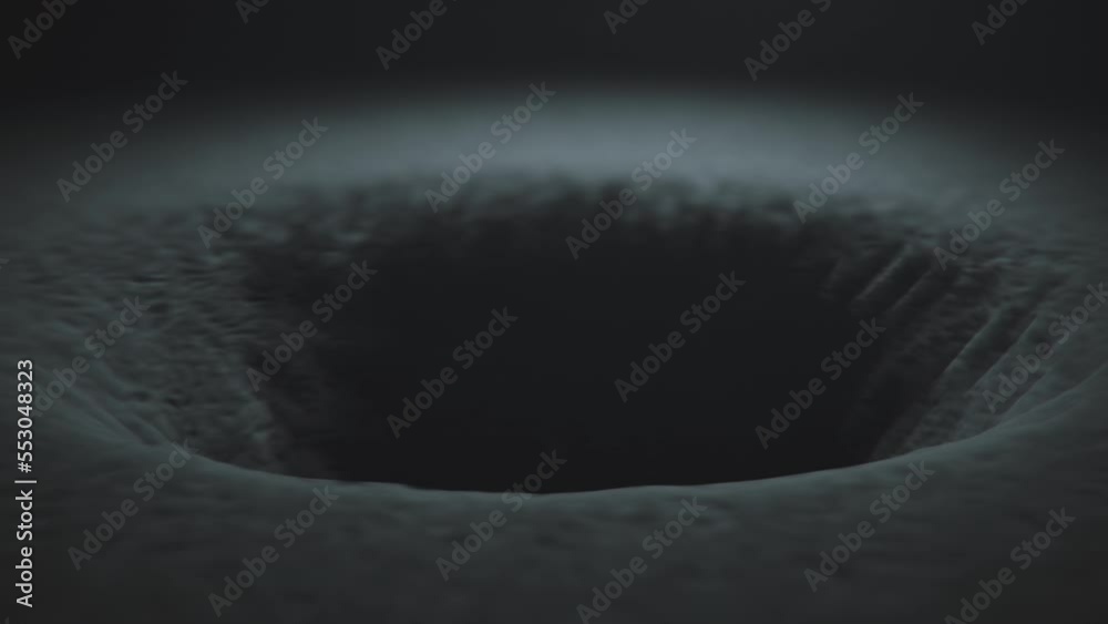 Into the abyss. Flying into a black hole. The video symbolizes the darkness of the soul, depression,dementia, the subconscious.