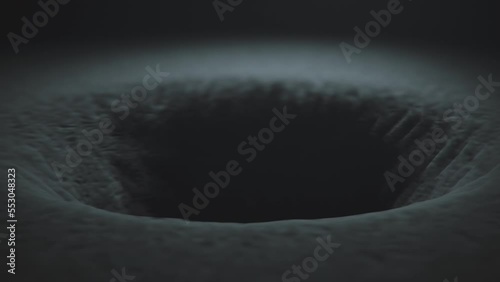 Into the abyss. Flying into a black hole. The video symbolizes the darkness of the soul, depression,dementia, the subconscious.